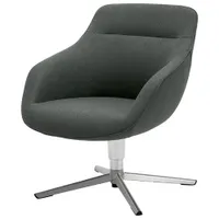 TygerClaw Low-Back Fabric Lounge Chair - Grey