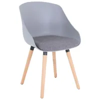 TygerClaw Mid-Back Fabric Lounge Chair - Grey