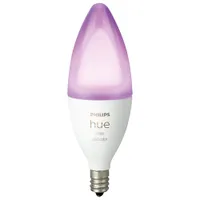 Philips Hue E12 Candelabra Smart LED Bluetooth Light Bulb - White & Colour Ambiance