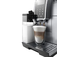 Machine à espresso automatique Dinamica de De'Longhi avec moussoir à lait LatteCrema - Inox