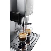 Machine à espresso automatique Dinamica de De'Longhi avec moussoir à lait LatteCrema - Inox
