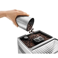 Machine à espresso automatique Dinamica de De'Longhi avec moussoir à lait LatteCrema - Inox