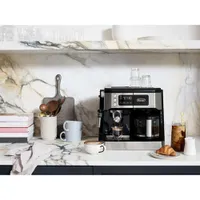 De'Longhi All-in-One Combination Coffee and Espresso Machine - Black/Stainless Steel