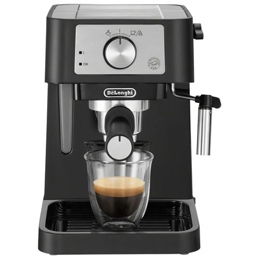 De'Longhi Stilosa Manual Espresso Machine - Black/Stainless Steel