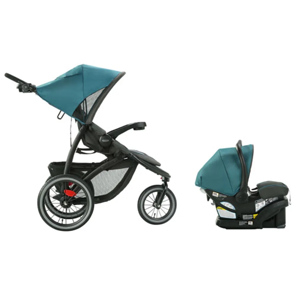 Graco FastAction Jogger LX Stroller with SnugRide SnugLock 35 Lite Infant Car Seat - Seaton