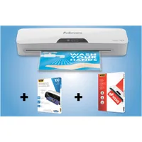 Fellowes Halo 125 12.5" Laminator with Restaurant Pouch Starter Kit