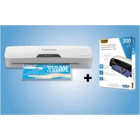 Fellowes Halo 125 12.5" Laminator with Retail Office Pouch Starter Kit