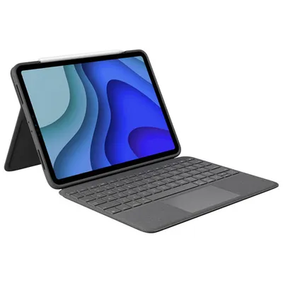Logitech Folio touch Keyboard Case with Trackpad for iPad Pro 11" (4th/3rd/2nd/1st Gen)/Air - Grey