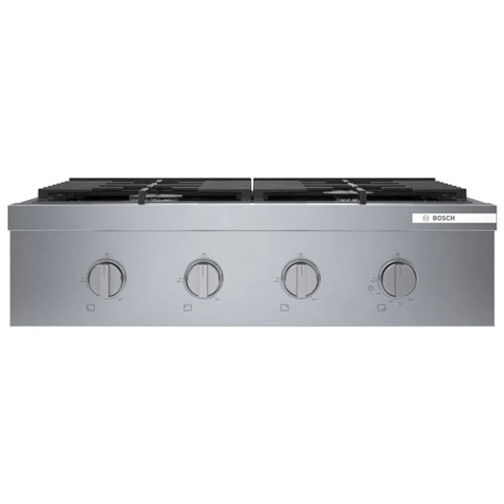 Surface de cuisson à gaz de 30 po à 4 brûleurs de Bosch (RGM8058UC) - Acier inoxydable