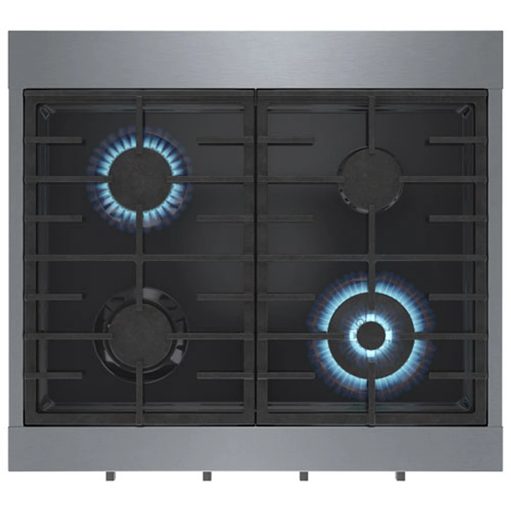 Surface de cuisson à gaz de 30 po à 4 brûleurs de Bosch (RGM8058UC) - Acier inoxydable