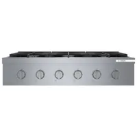 Surface de cuisson à gaz de 36 po à 6 brûleurs de Bosch (RGM8658UC) - Acier inoxydable