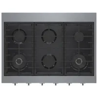 Surface de cuisson à gaz de 36 po à 6 brûleurs de Bosch (RGM8658UC) - Acier inoxydable