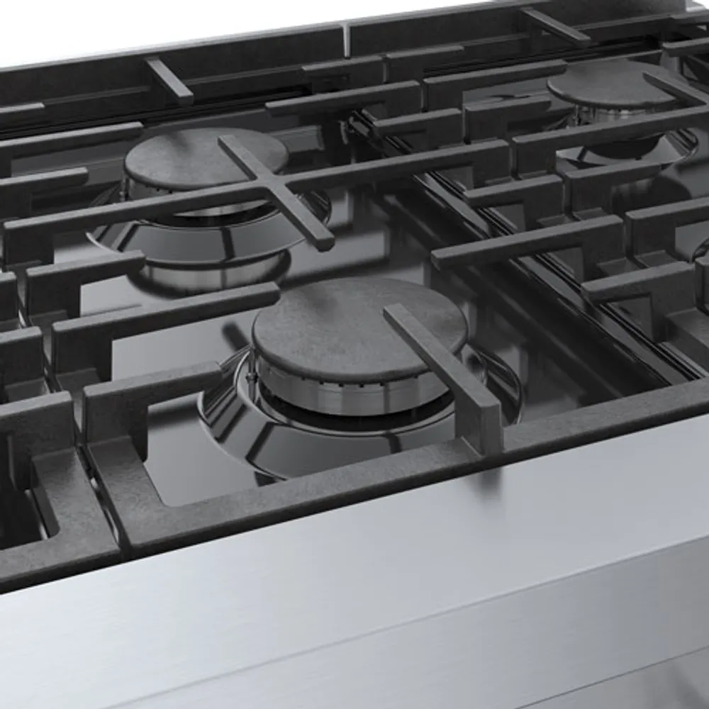 Surface de cuisson à gaz de 36 po à 6 brûleurs de Bosch (RGM8658UC) - Acier inoxydable