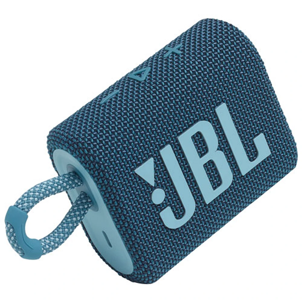 JBL Go 3 Waterproof Bluetooth Wireless Speaker - Blue