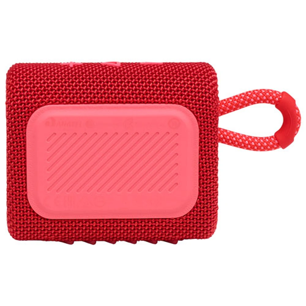 Haut-parleur sans fil Bluetooth étanche GO 3 de JBL - Rouge