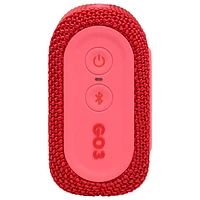 JBL Go 3 Waterproof Bluetooth Wireless Speaker - Red