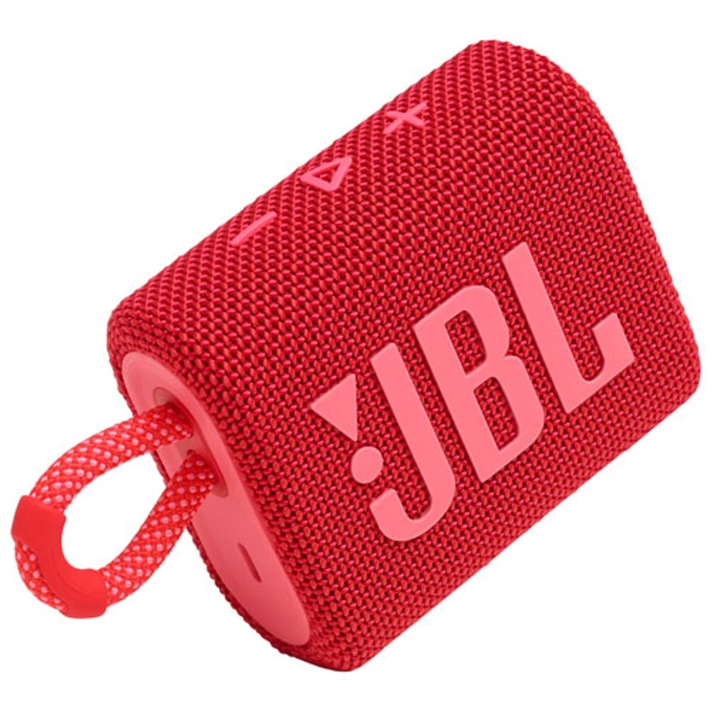 Haut-parleur sans fil Bluetooth étanche GO 3 de JBL - Rouge