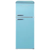 Galanz Retro 24" 10 Cu. Ft. Freestanding Top Freezer Refrigerator (GLR10TBEEFR) - Behop Blue - Only at Best Buy