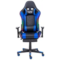 Naz Ultimate Ergonomic Faux Leather RGB Gaming Chair - Blue/Black