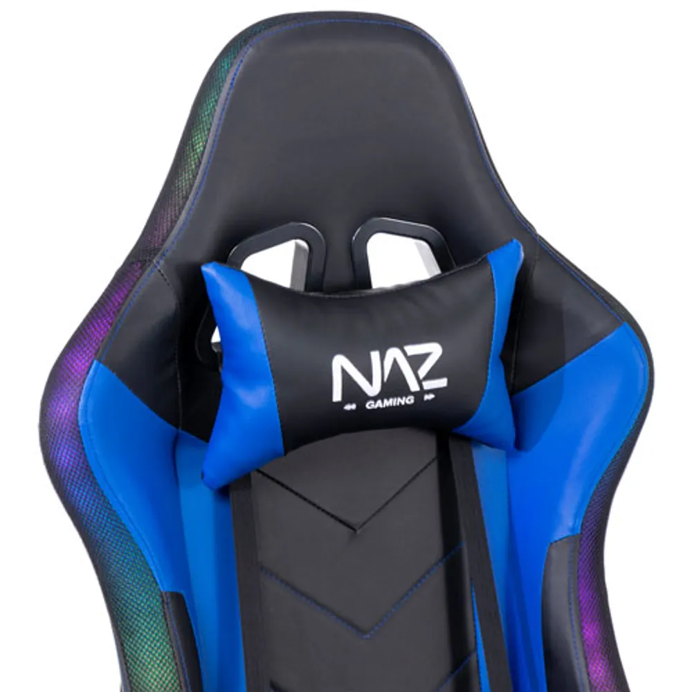 Naz Ultimate Ergonomic Faux Leather RGB Gaming Chair - Blue/Black