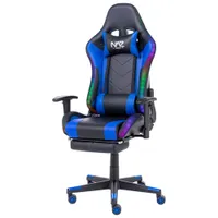 Naz Ultimate Ergonomic Faux Leather RGB Gaming Chair - Blue/Black