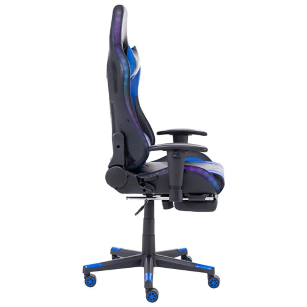 Naz Ultimate Ergonomic Faux Leather RGB Gaming Chair - Blue/Black