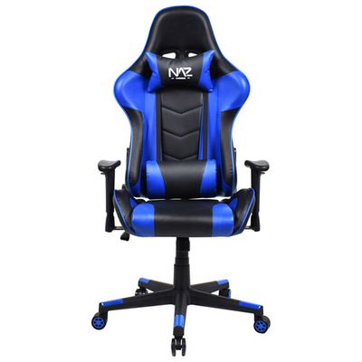 Naz Pro Ergonomic Faux Leather Gaming Chair - Blue/Black