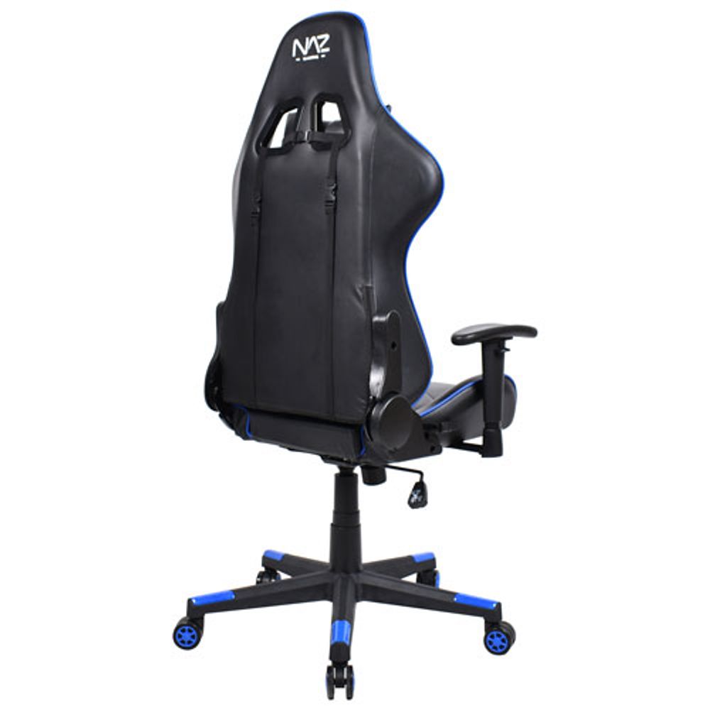 Naz Pro Ergonomic Faux Leather Gaming Chair - Blue/Black