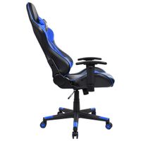 Naz Pro Ergonomic Faux Leather Gaming Chair - Blue/Black