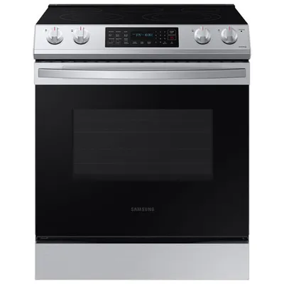 Samsung 30" 6.3 Cu. Ft. Slide-In Electric Range (NE63T8311SS) - Stainless - Open Box - Perfect Condition