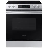 Samsung 30" 6.3 Cu. Ft. Slide-In Electric Range (NE63T8311SS) - Stainless - Open Box - Perfect Condition