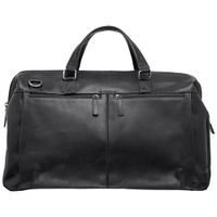 Mancini Buffalo Leather Duffle Bag - Black