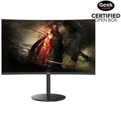 Open Box - Acer 27" FHD 240Hz 5ms GTG Curved VA LED FreeSync Gaming Monitor (XZ270 Xbmiipx) - Black
