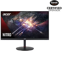 Open Box - Acer 27" 1440p WQHD 170Hz 2ms GTG IPS LED FreeSync Gaming Monitor (XV272U Vbmiiprzx) - Black