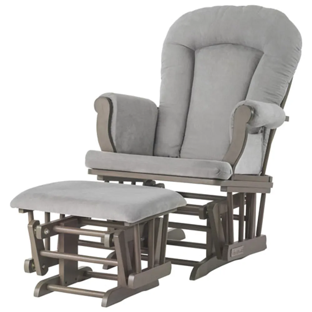 Ensemble avec fauteuils coulissants et pouf Cozy de Forever Eclectic - Gris chic