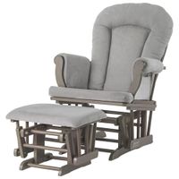 Forever Eclectic Cozy Gliders and Ottoman Set - Dapper Grey