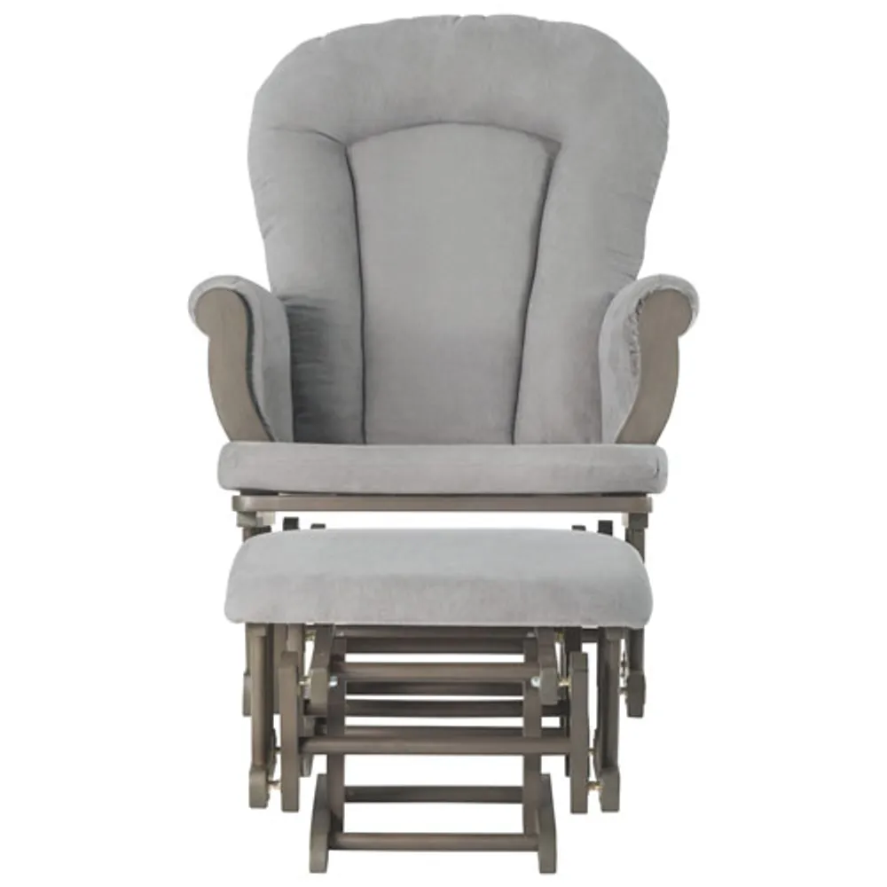 Ensemble avec fauteuils coulissants et pouf Cozy de Forever Eclectic - Gris chic