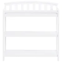 Forever Eclectic Curve Top Changing Table - Matte White