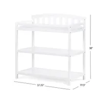 Forever Eclectic Curve Top Changing Table - Matte White