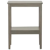 Forever Eclectic Folio Traditional Rectangular Side Table - Dapper Grey