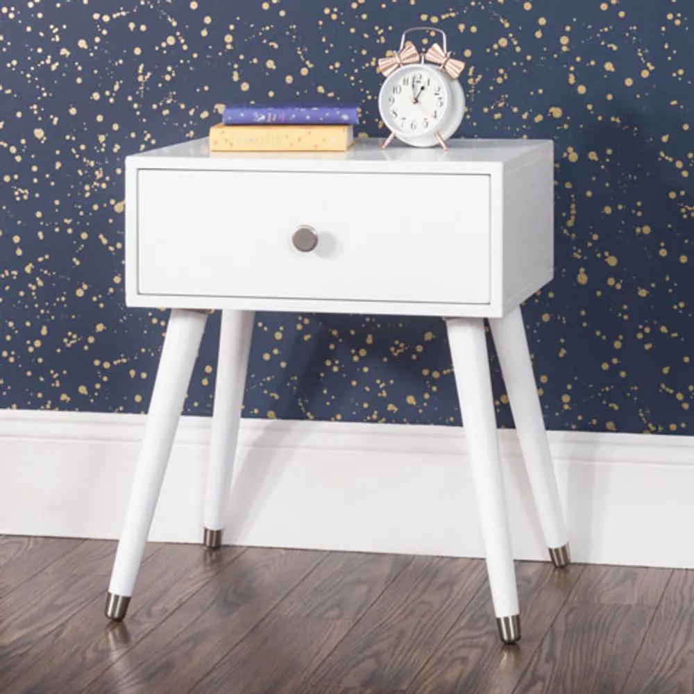 Forever Eclectic Mod Modern 1-Drawer Kids Nightstand