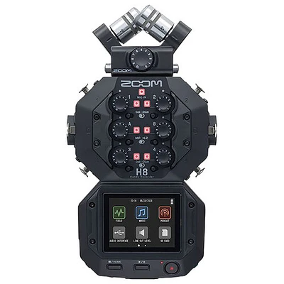 Zoom H8 Handy 12-Track Digital Recorder - Black