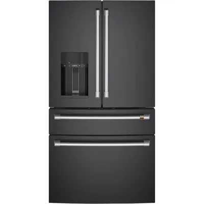 Café 36" 27.8 Cu. Ft. French Door Refrigerator w/ Water & Ice Dispenser (CVE28DP3ND1) - Matte Black