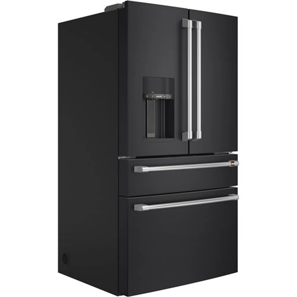 Café 36" 27.8 Cu. Ft. French Door Refrigerator w/ Water & Ice Dispenser (CVE28DP3ND1) - Matte Black