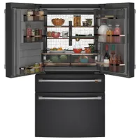 Café 36" 27.8 Cu. Ft. French Door Refrigerator w/ Water & Ice Dispenser (CVE28DP3ND1) - Matte Black