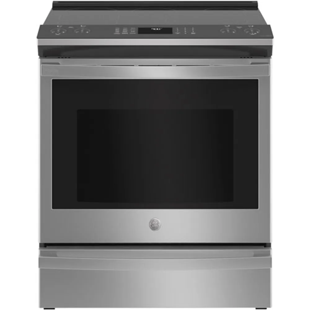 GE Profile 30" 5.3 Cu. Ft. True Convection Slide-In Electric Air Fry Range (PSS93YPFS) - Stainless