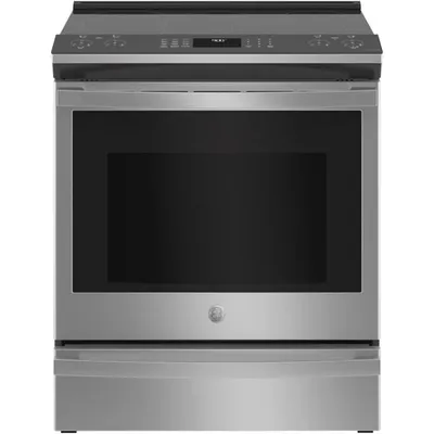 GE Profile 30" 5.3 Cu. Ft. True Convection Slide-In Electric Air Fry Range (PSS93YPFS) - Stainless