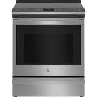 GE Profile 30" 5.3 Cu. Ft. True Convection Slide-In Electric Air Fry Range (PSS93YPFS) - Stainless