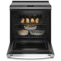 GE Profile 30" 5.3 Cu. Ft. True Convection Slide-In Electric Air Fry Range (PSS93YPFS) - Stainless