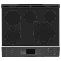 GE Profile 30" 5.3 Cu. Ft. True Convection Slide-In Electric Air Fry Range (PSS93YPFS) - Stainless